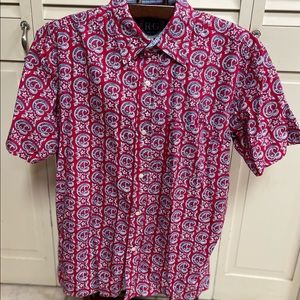 London R&G New York Men’s Short Sleeve 100% Cotton Short Sleeve Shirt Size Large